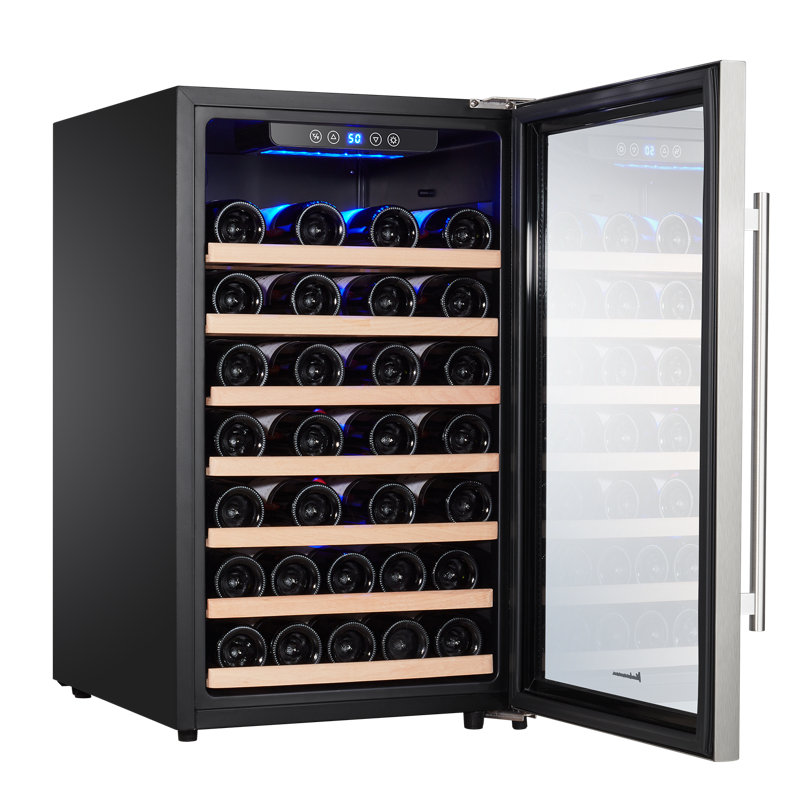 Kalamera Freestanding Refrigeration 19.3'' 50 Bottle Single Zone Free